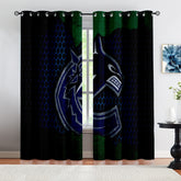 Vancouver Canucks Hockey League Blackout Curtains Drapes For Window Treatment Set